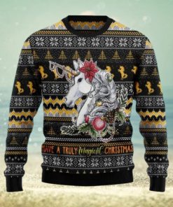 Unicorn Truly Magical Christmas Ugly Christmas Sweater