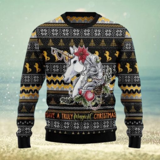 Unicorn Truly Magical Christmas Ugly Christmas Sweater