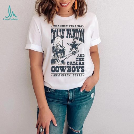 Unisex Dallas Cowboys Cream Dolly Parton Arlington T Shirt