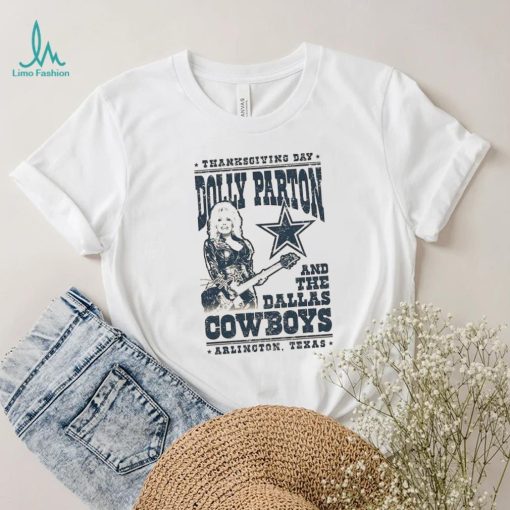 Unisex Dallas Cowboys Cream Dolly Parton Arlington T Shirt