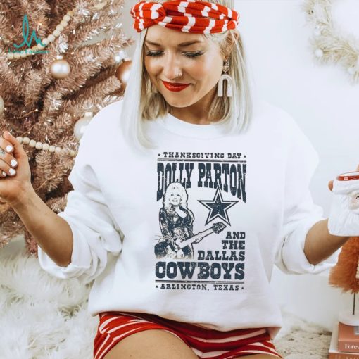 Unisex Dallas Cowboys Cream Dolly Parton Arlington T Shirt