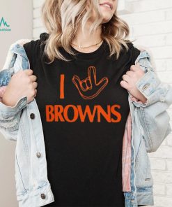 Unisex Homage Cleveland Browns The NFL ASL Collection by Love Sign Tri Blend T Shirt