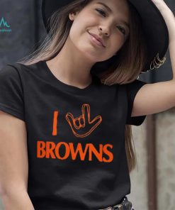 Unisex Homage Cleveland Browns The NFL ASL Collection by Love Sign Tri Blend T Shirt