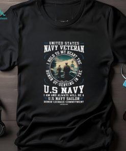 United States Navy Veteran I Bold To My Heart V Neck T Shirt