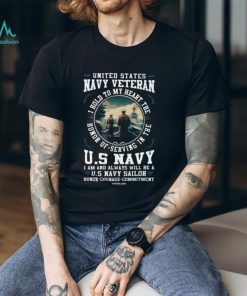 United States Navy Veteran I Bold To My Heart V Neck T Shirt