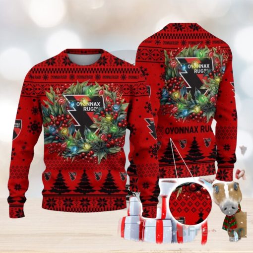 Us Oyonnax Rugby Ugly Christmas Sweater Gift Ideas For Fans