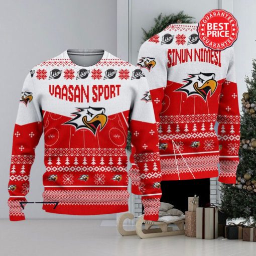 Vaasan Sport Liiga Custom Name Ugly Sweater Christmas