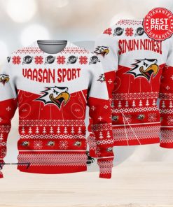 Vaasan Sport Liiga Custom Name Ugly Sweater Christmas