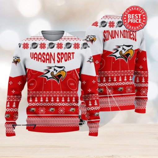 Vaasan Sport Liiga Custom Name Ugly Sweater Christmas