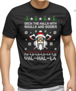 Valhala Xmas Skulls Shirt, Norse Mythology Inspired Matching Family Xmas Shirt