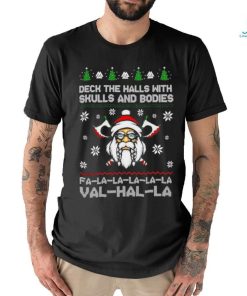Valhala Xmas Skulls Shirt, Norse Mythology Inspired Matching Family Xmas Shirt