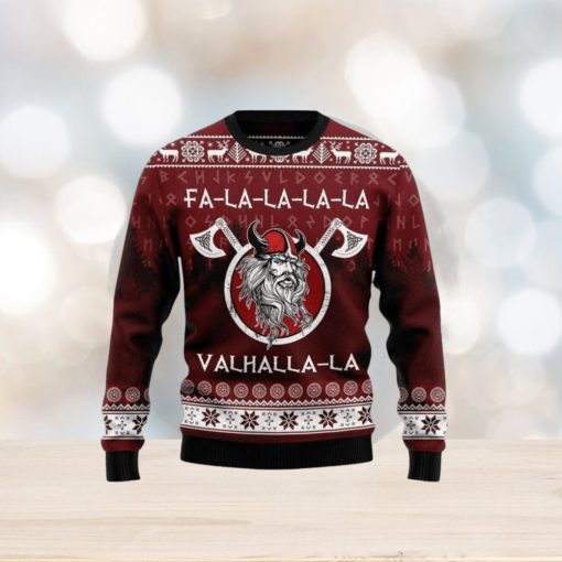 Valhalla La Viking Woolen 3D Sweater