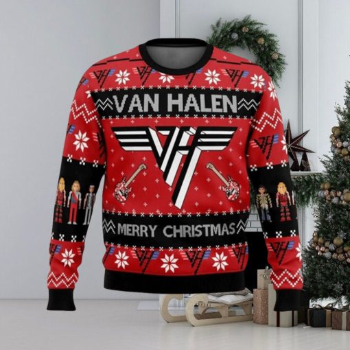 Van Halen Rock Band Legend Knitted Van Halen Fans Christmas Ugly