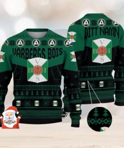 Varbergs BoIS 3D Ugly Christmas Sweater Christmas Holiday Gift Custom Name For Men And Women