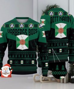 Varbergs BoIS 3D Ugly Christmas Sweater Christmas Holiday Gift Custom Name For Men And Women