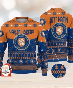 Vaxjo Lakers 3D Ugly Christmas Sweater Christmas Holiday Gift Custom Name For Men And Women