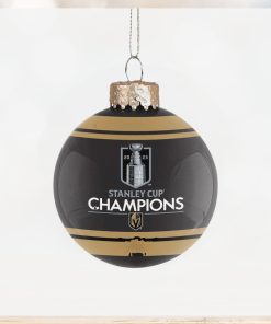 Vegas Golden Knights 2023 Stanley Cup Champions Glass Ball Ornament