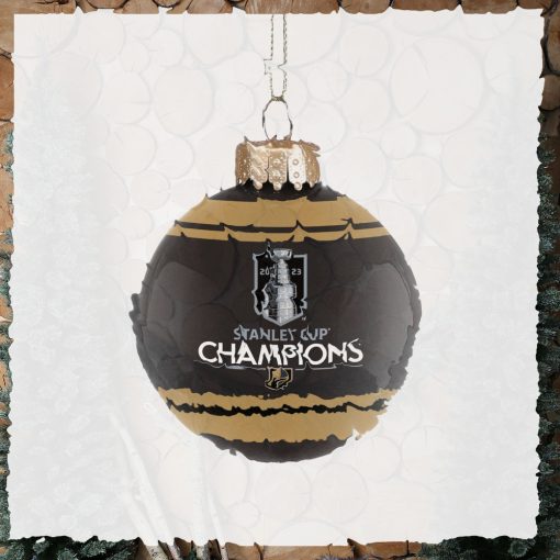 Vegas Golden Knights 2023 Stanley Cup Champions Glass Ball Ornament