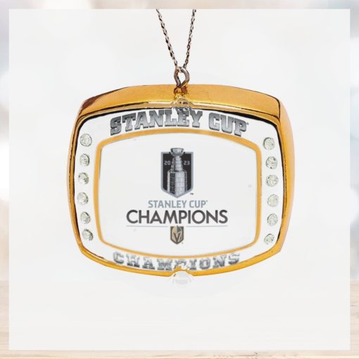 Vegas Golden Knights 2023 Stanley Cup Champions Ring Ornament