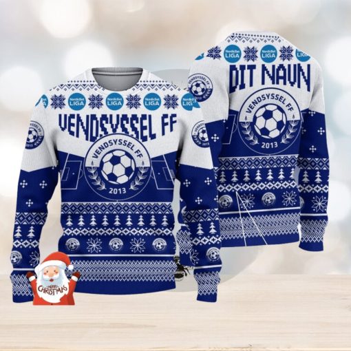 Vendsyssel FF 3D Ugly Christmas Sweater Christmas Holiday Gift Custom Name For Men And Women