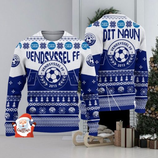 Vendsyssel FF 3D Ugly Christmas Sweater Christmas Holiday Gift Custom Name For Men And Women