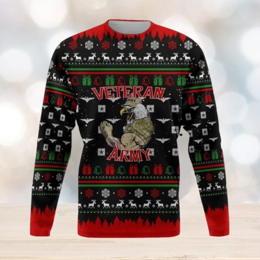 Veteran Army Ugly Christmas Sweater Gift For Men And Women