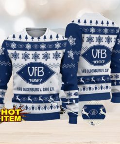 VfB Oldenburg v. 1897 e.V. 3D Christmas Ugly Christmas Sweater Christmas Gift Bundesliga Fans