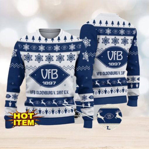 VfB Oldenburg v. 1897 e.V. 3D Christmas Ugly Christmas Sweater Christmas Gift Bundesliga Fans