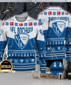 VfL Bochum Ugly Christmas Sweater Logo Custom Name Gift Fans