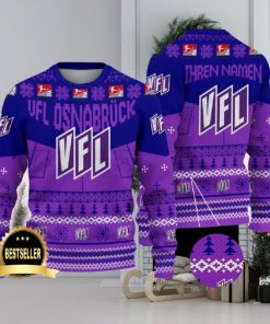 VfL Osnabrack Ugly Christmas Sweater Logo Custom Name Gift Fans