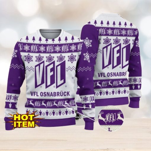 VfL Osnabruck 3D Christmas Ugly Christmas Sweater Christmas Gift Bundesliga Fans