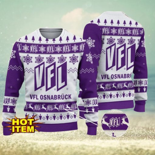 VfL Osnabruck 3D Christmas Ugly Christmas Sweater Christmas Gift Bundesliga Fans