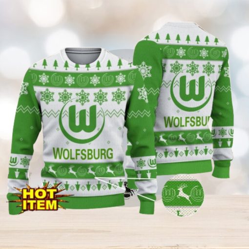 VfL Wolfsburg Bundesliga Fans Football 3D Ugly Christmas Sweater Christmas Gift