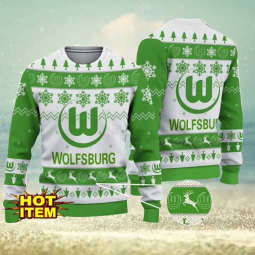 VfL Wolfsburg Bundesliga Fans Football 3D Ugly Christmas Sweater Christmas Gift