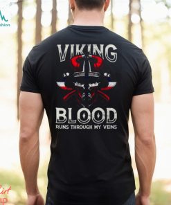 Viking Blood Norwegen Flag Skull Norwegian shirt