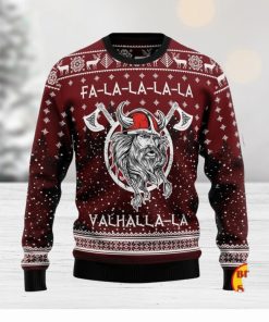 Vikings Fa La La La Ugly Christmas Sweater