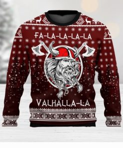 Vikings Fa La La La Ugly Christmas Sweater