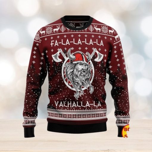 Vikings Fa La La La Ugly Christmas Sweater