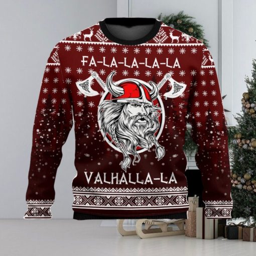 Vikings Fa La La La Ugly Christmas Sweater