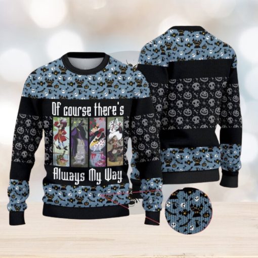 Villains Ugly Christmas Sweater Caitain Hook Malecifent Queen of Hearts Haunted Mansion Ugly Sweater Magic Kingdom