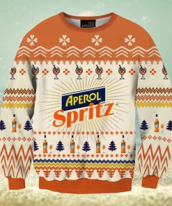 Vintage Aperol Spritz 05 Printed Ugly Christmas Sweater, Gift for Christmas Holiday