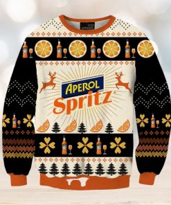 Vintage Aperol Spritz 06 Ugly Christmas Sweater, Gift for Christmas Holiday