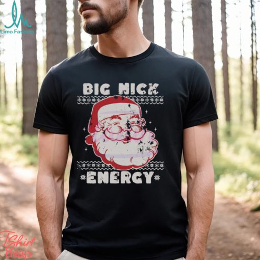 Vintage Big Nick Energy Merry Christmas Shirt