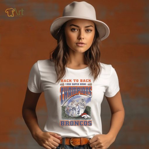 Vintage Broncos Super Bowl Champions XXXIII Back to back broncos 1998 2023 Shirt