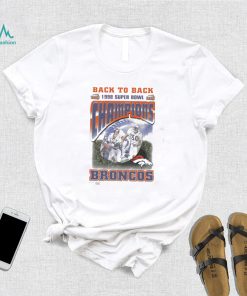 Vintage Broncos Super Bowl Champions XXXIII Back to back broncos 1998 2023 Shirt