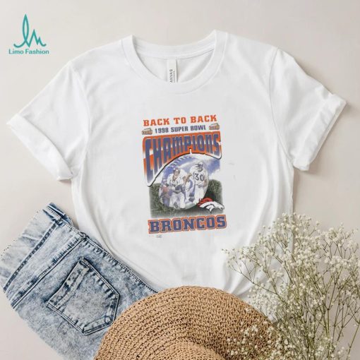 Vintage Broncos Super Bowl Champions XXXIII Back to back broncos 1998 2023 Shirt