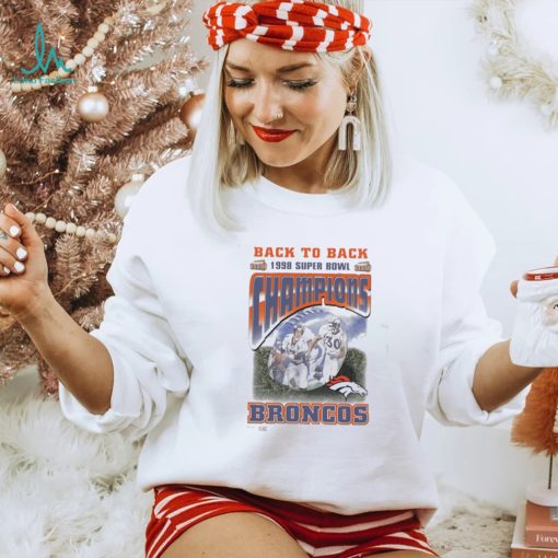 Vintage Broncos Super Bowl Champions XXXIII Back to back broncos 1998 2023 Shirt