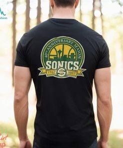 Vintage Seattle Sonics 40th Anniversary T Shirt