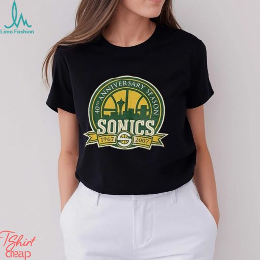 Vintage Seattle Sonics 40th Anniversary T Shirt
