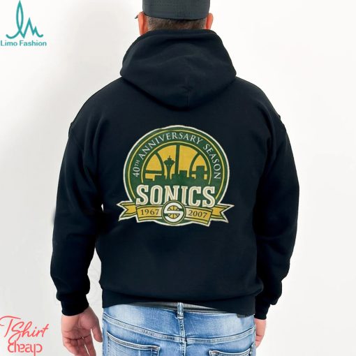 Vintage Seattle Sonics 40th Anniversary T Shirt